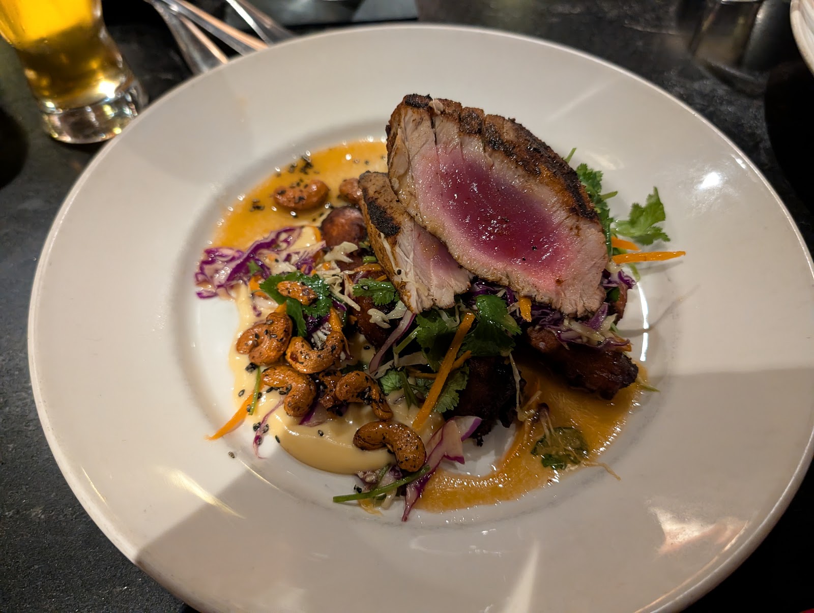 The dining room at Q Restaurant & Bar